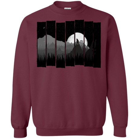 Sweatshirts Maroon / S Bear Slats Crewneck Sweatshirt