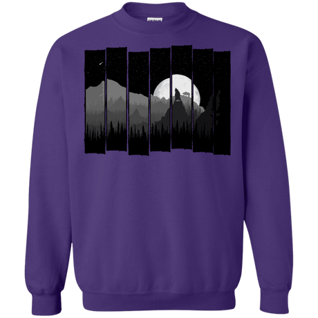 Sweatshirts Purple / S Bear Slats Crewneck Sweatshirt