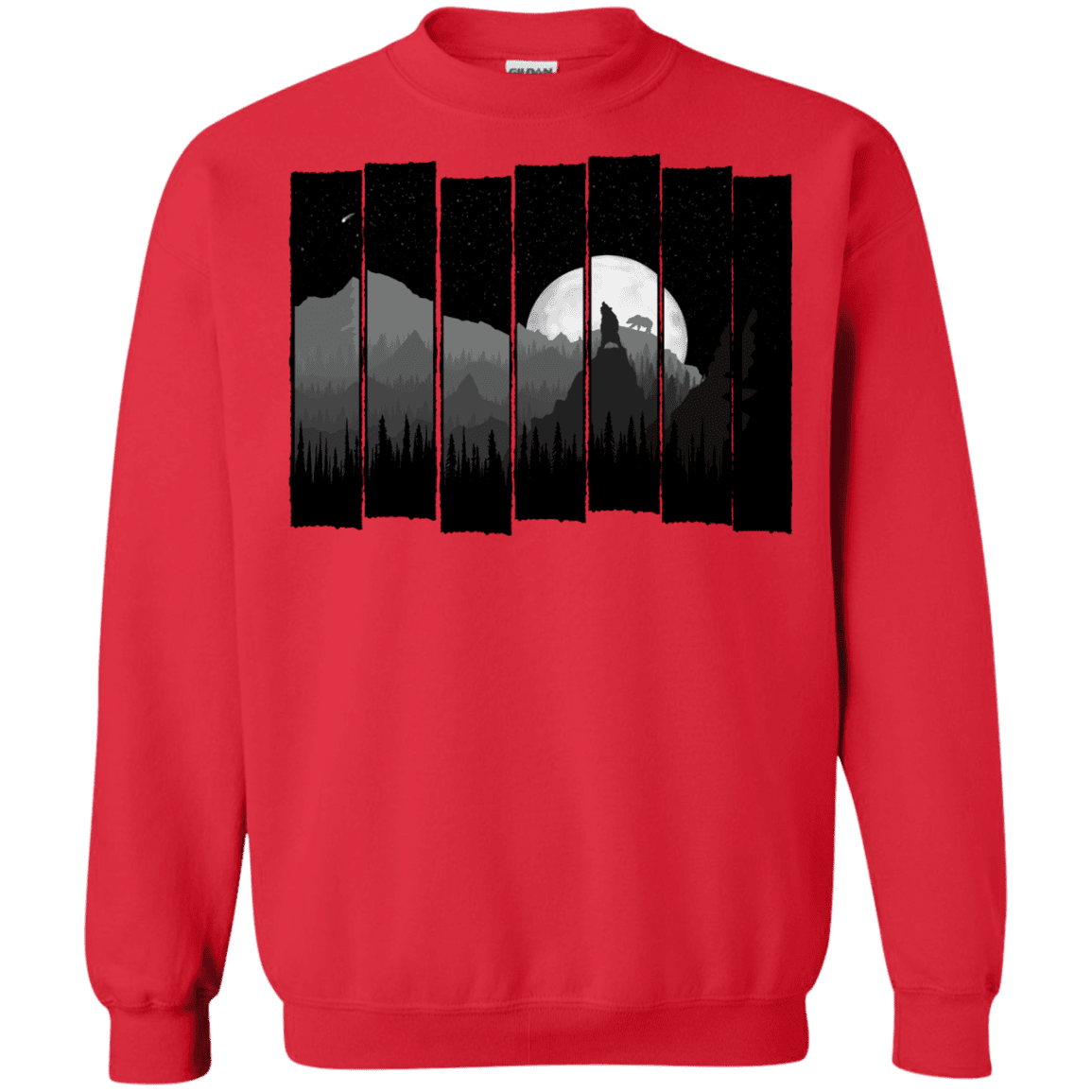 Sweatshirts Red / S Bear Slats Crewneck Sweatshirt