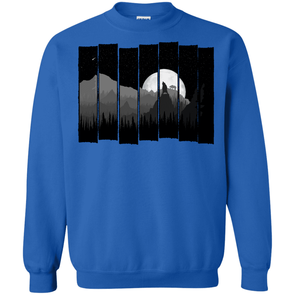 Sweatshirts Royal / S Bear Slats Crewneck Sweatshirt