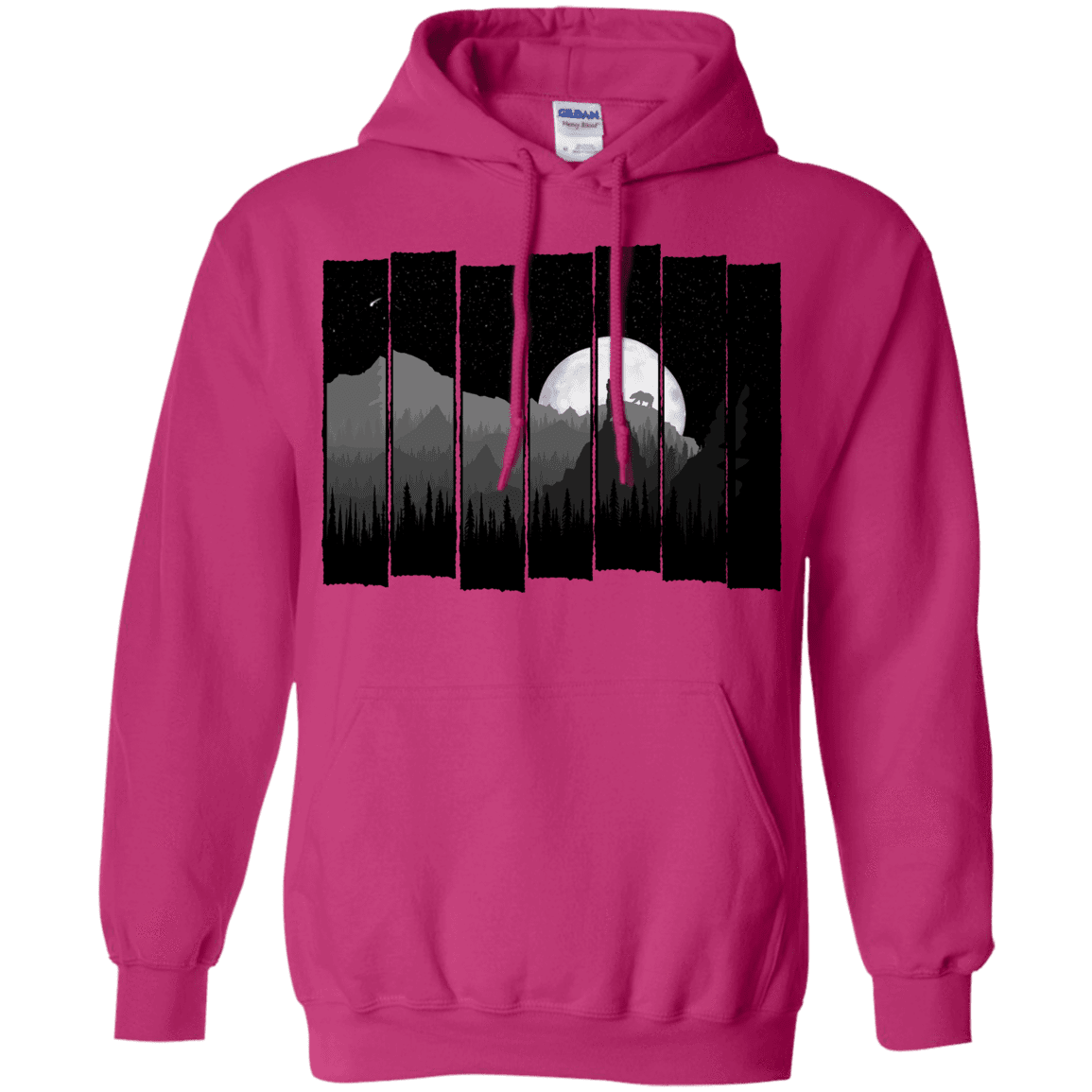 Sweatshirts Heliconia / S Bear Slats Pullover Hoodie