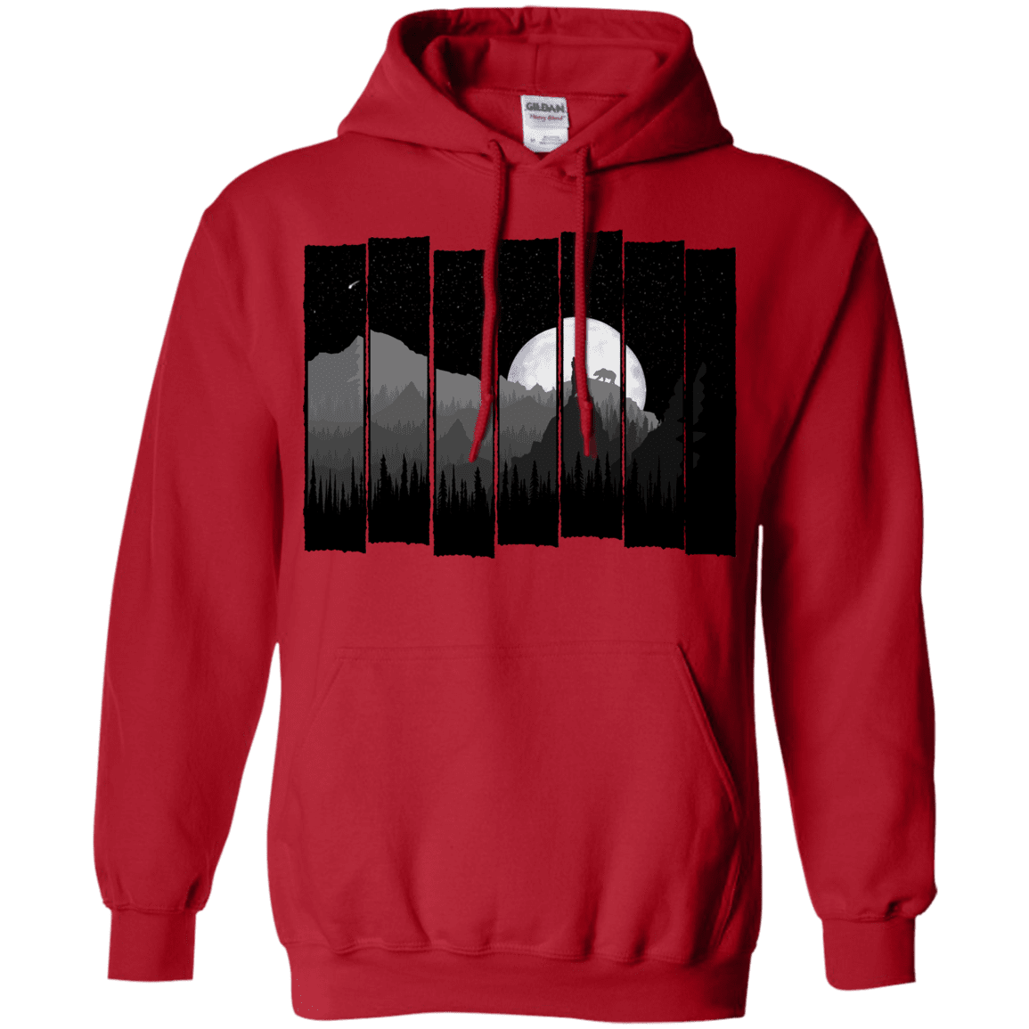 Sweatshirts Red / S Bear Slats Pullover Hoodie
