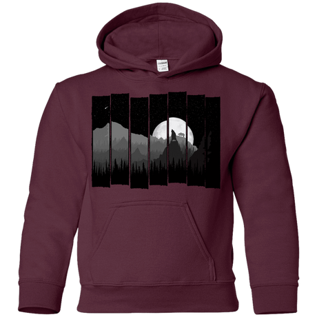 Sweatshirts Maroon / YS Bear Slats Youth Hoodie