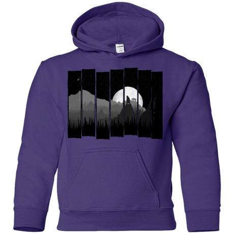 Sweatshirts Purple / YS Bear Slats Youth Hoodie