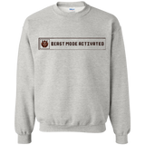 Sweatshirts Ash / Small Beast Mode Activated Crewneck Sweatshirt