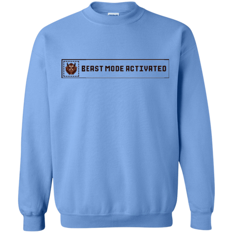Sweatshirts Carolina Blue / Small Beast Mode Activated Crewneck Sweatshirt
