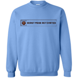 Sweatshirts Carolina Blue / Small Beast Mode Activated Crewneck Sweatshirt