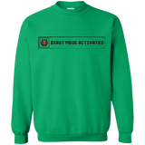 Sweatshirts Irish Green / Small Beast Mode Activated Crewneck Sweatshirt