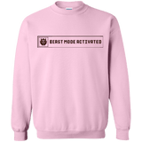 Sweatshirts Light Pink / Small Beast Mode Activated Crewneck Sweatshirt