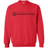 Sweatshirts Red / Small Beast Mode Activated Crewneck Sweatshirt