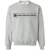 Sweatshirts Sport Grey / Small Beast Mode Activated Crewneck Sweatshirt