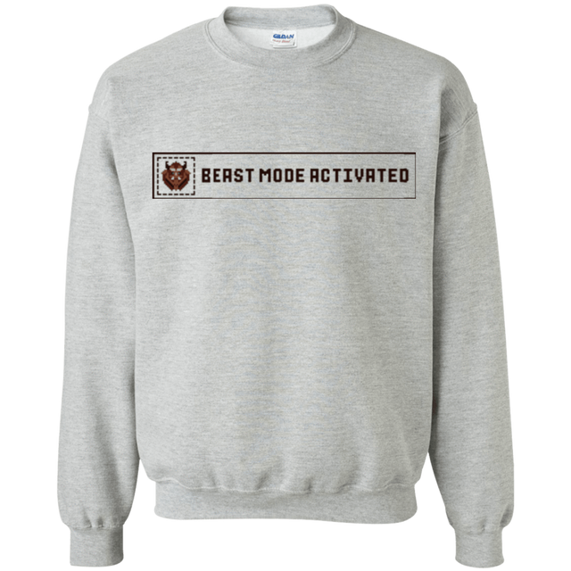 Sweatshirts Sport Grey / Small Beast Mode Activated Crewneck Sweatshirt