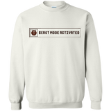 Sweatshirts White / Small Beast Mode Activated Crewneck Sweatshirt