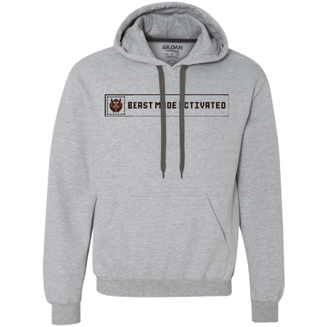 Sweatshirts Sport Grey / Small Beast Mode Activated Premium Fleece Hoodie