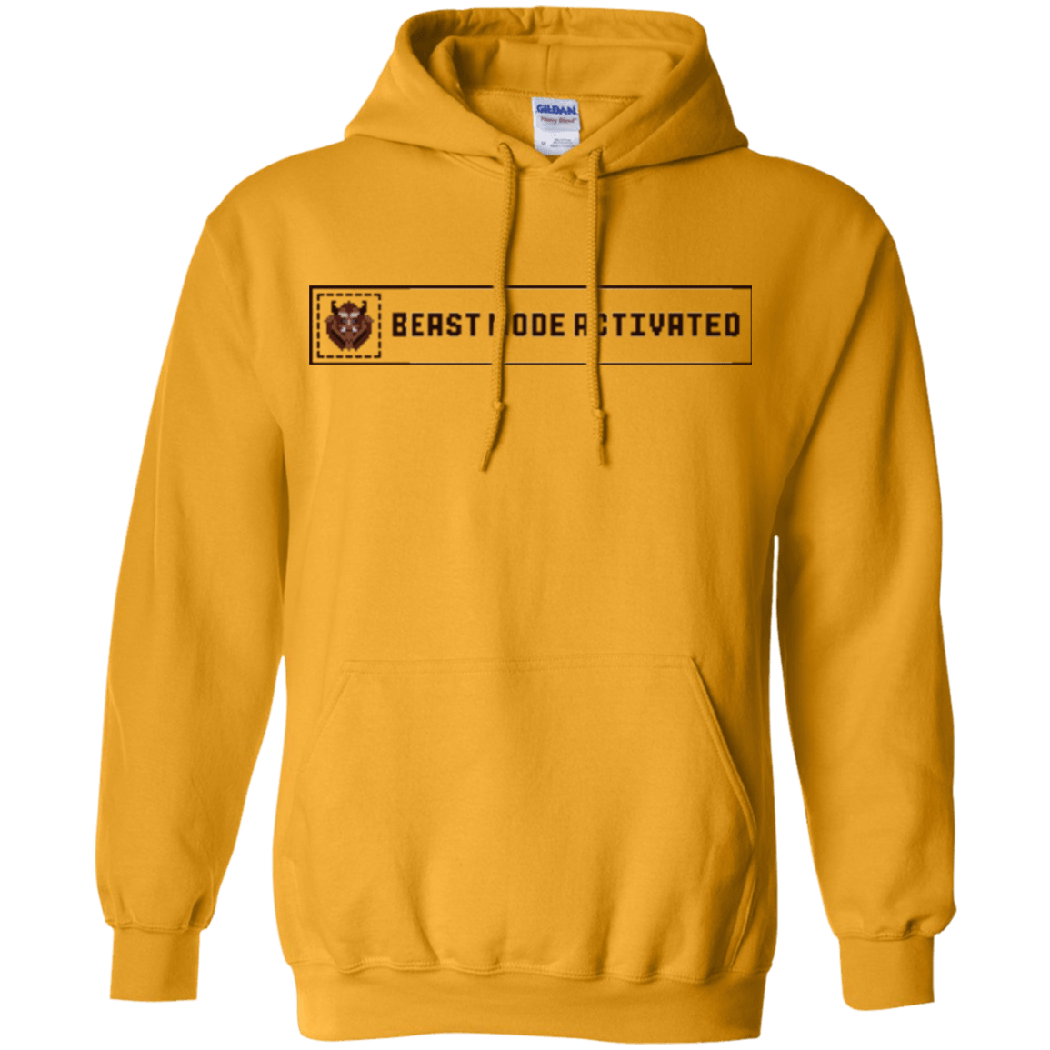 Sweatshirts Gold / Small Beast Mode Activated Pullover Hoodie