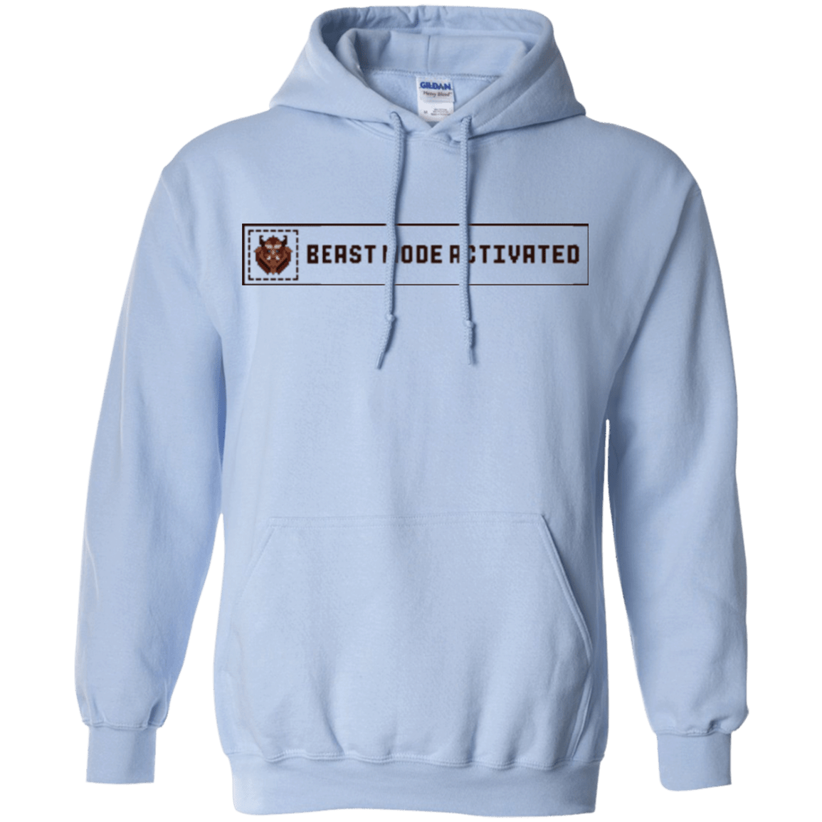 Sweatshirts Light Blue / Small Beast Mode Activated Pullover Hoodie