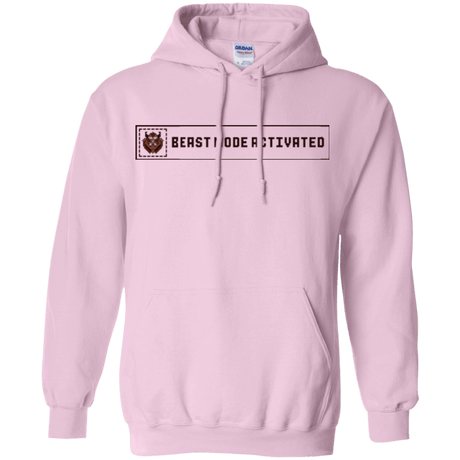 Sweatshirts Light Pink / Small Beast Mode Activated Pullover Hoodie