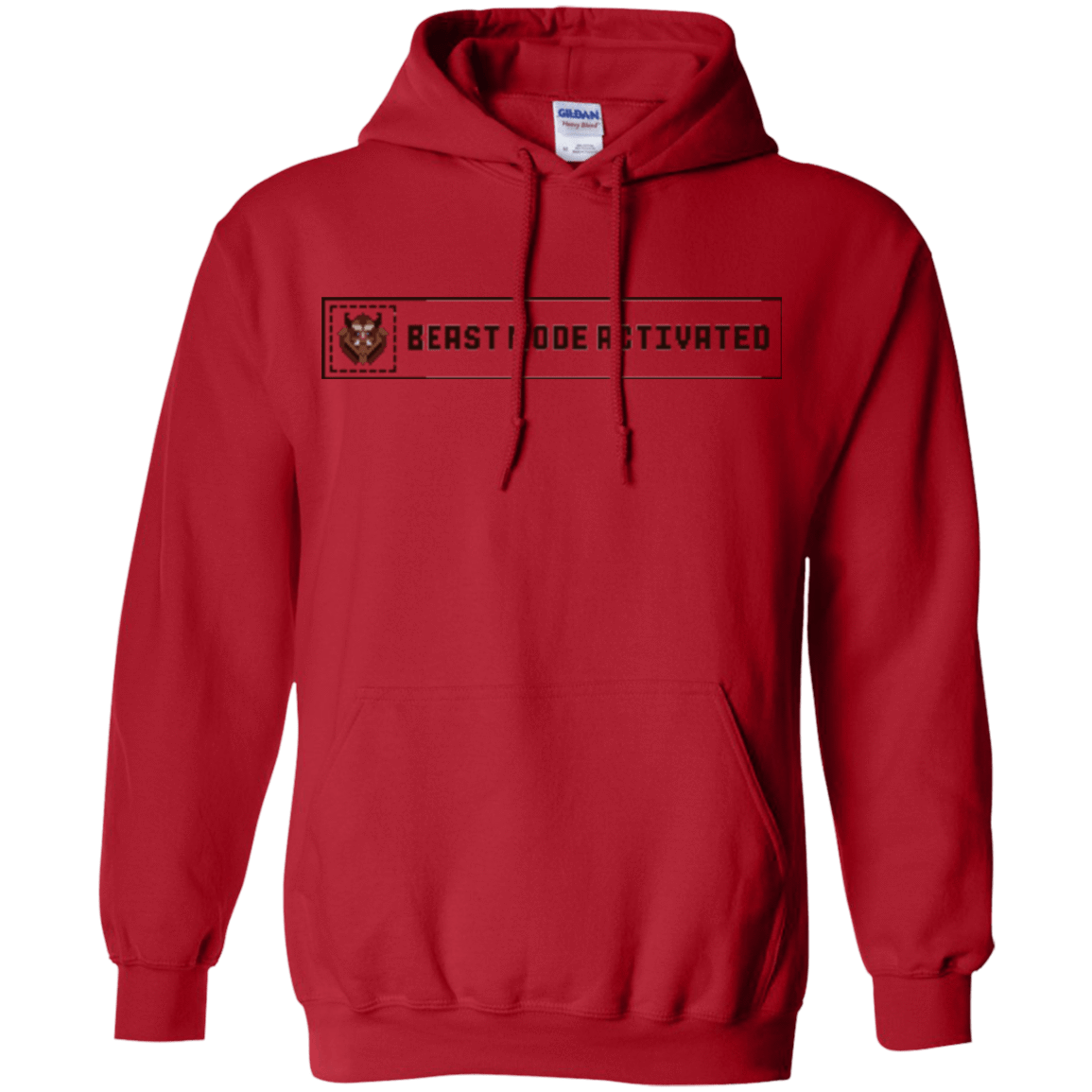 Sweatshirts Red / Small Beast Mode Activated Pullover Hoodie
