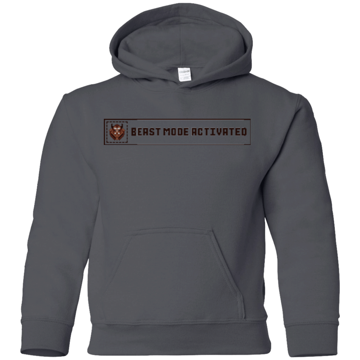 Sweatshirts Charcoal / YS Beast Mode Activated Youth Hoodie