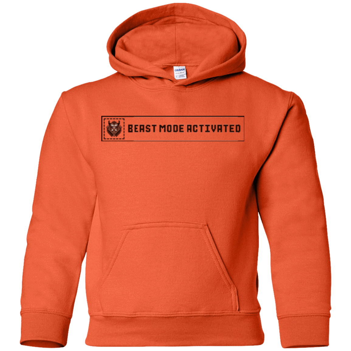 Sweatshirts Orange / YS Beast Mode Activated Youth Hoodie