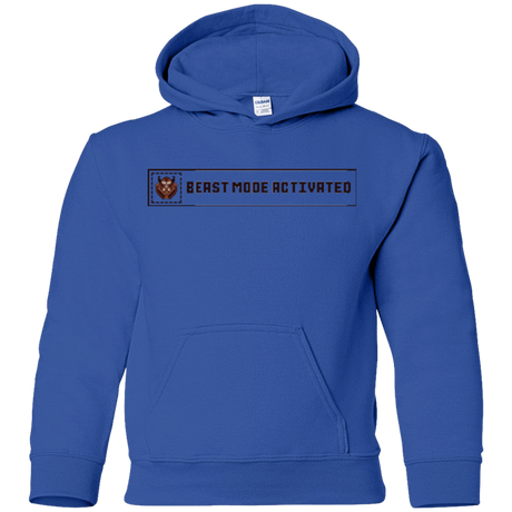 Sweatshirts Royal / YS Beast Mode Activated Youth Hoodie