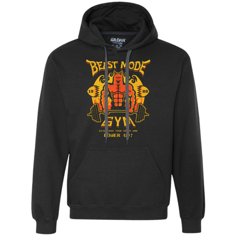 Sweatshirts Black / Small Beast Mode Gym Premium Fleece Hoodie