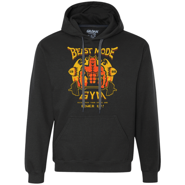 Sweatshirts Black / Small Beast Mode Gym Premium Fleece Hoodie