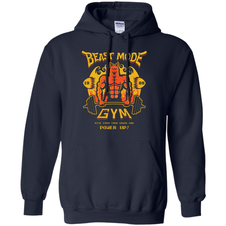 Sweatshirts Navy / Small Beast Mode Gym Pullover Hoodie