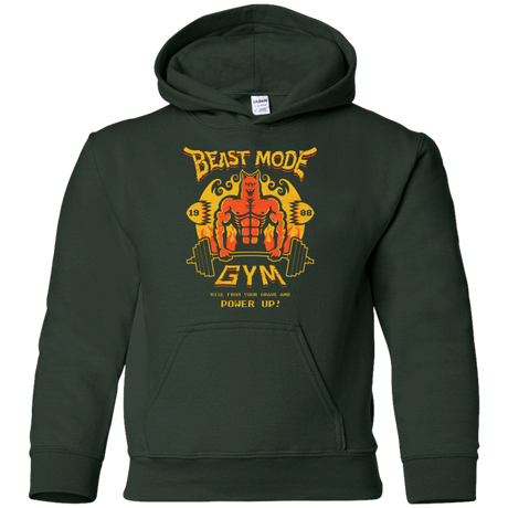 Sweatshirts Forest Green / YS Beast Mode Gym Youth Hoodie