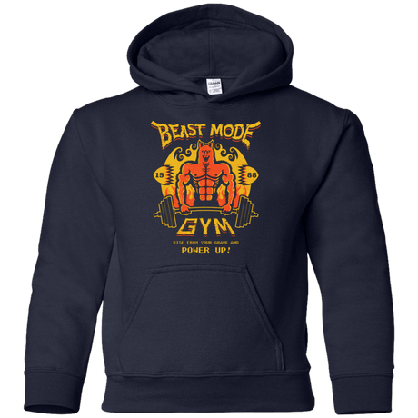 Sweatshirts Navy / YS Beast Mode Gym Youth Hoodie