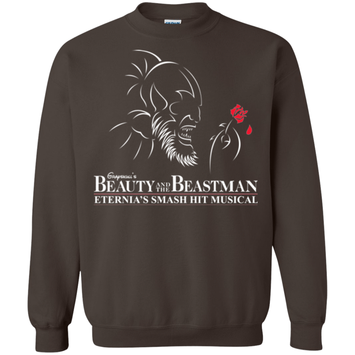 Sweatshirts Dark Chocolate / Small Beauty and the Beastman Crewneck Sweatshirt