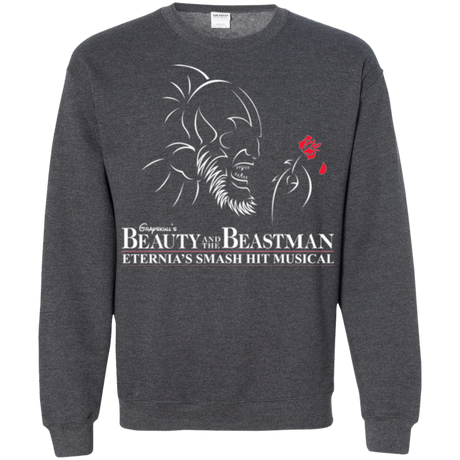 Sweatshirts Dark Heather / Small Beauty and the Beastman Crewneck Sweatshirt