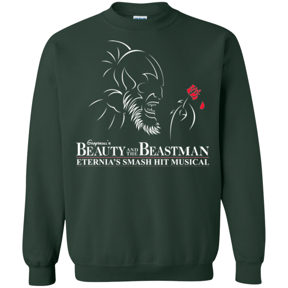 Sweatshirts Forest Green / Small Beauty and the Beastman Crewneck Sweatshirt