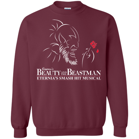 Sweatshirts Maroon / Small Beauty and the Beastman Crewneck Sweatshirt
