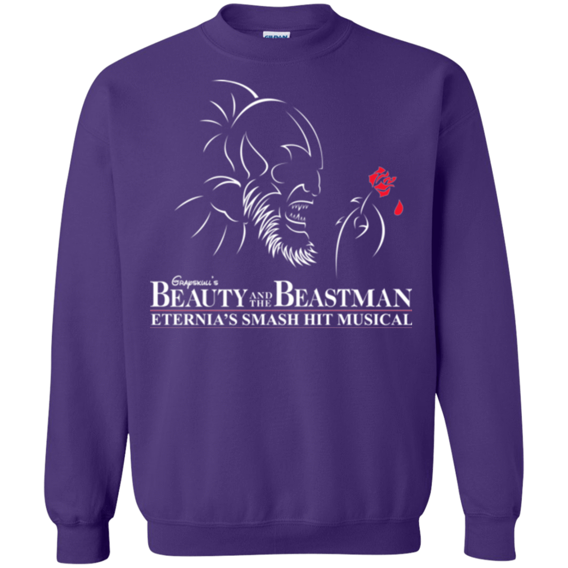 Sweatshirts Purple / Small Beauty and the Beastman Crewneck Sweatshirt