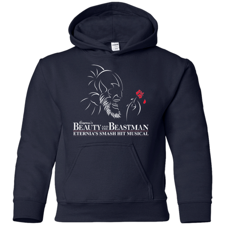 Sweatshirts Navy / YS Beauty and the Beastman Youth Hoodie