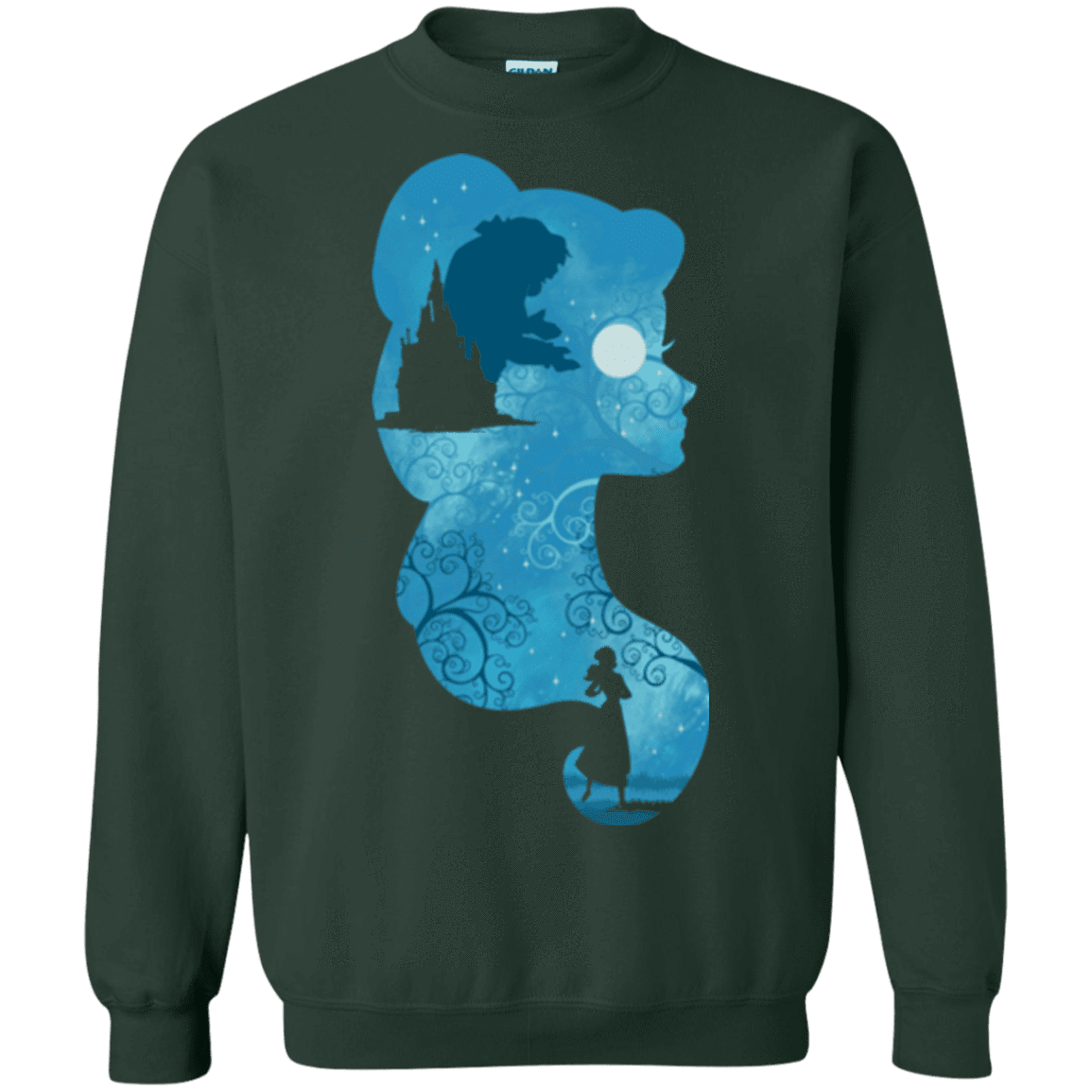 Sweatshirts Forest Green / S Beauty Portrait Crewneck Sweatshirt