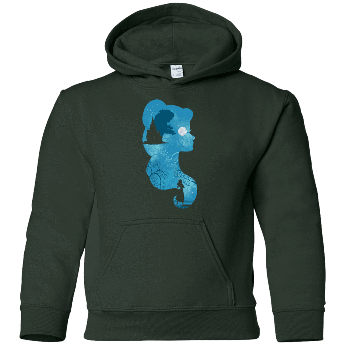 Sweatshirts Forest Green / YS Beauty Portrait Youth Hoodie