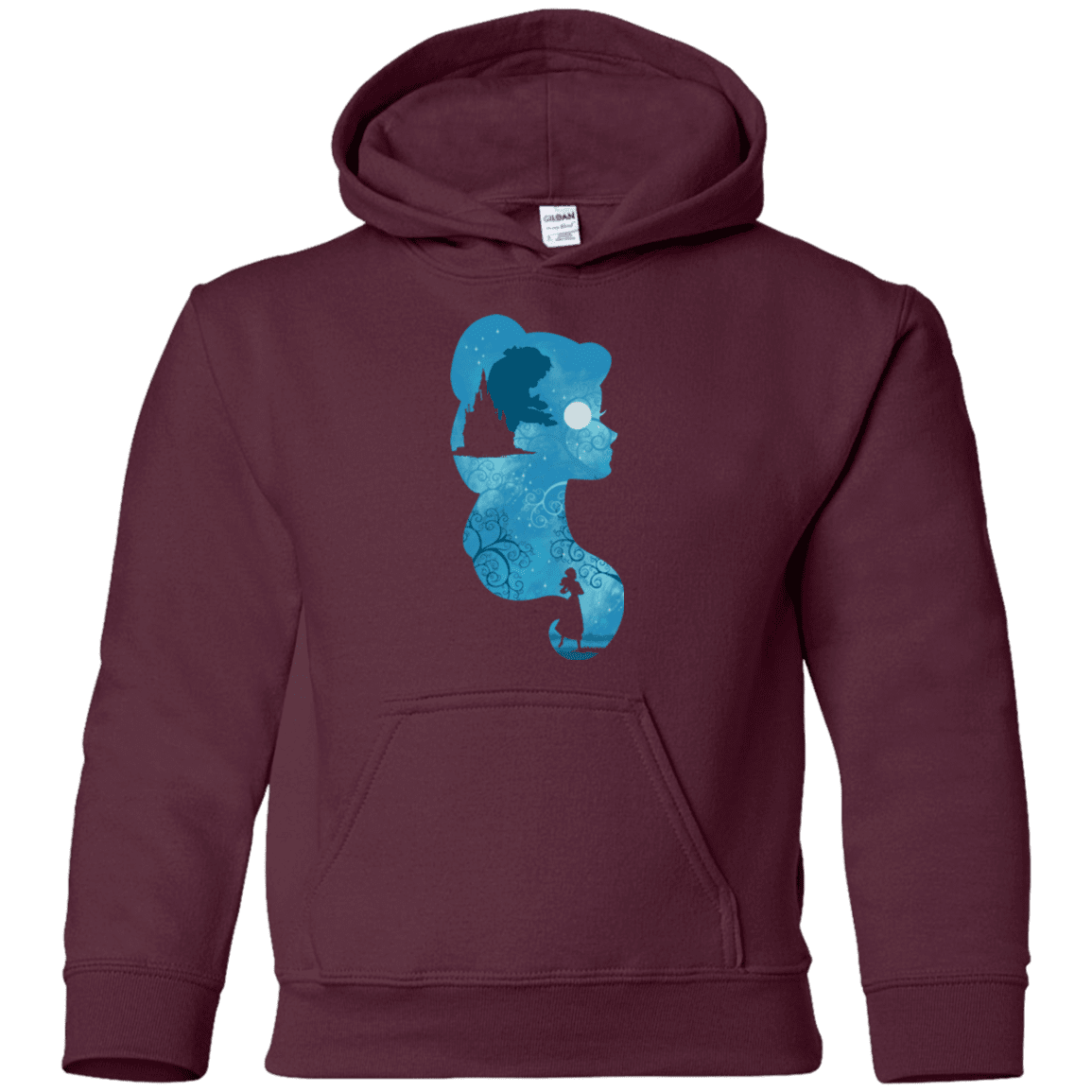 Sweatshirts Maroon / YS Beauty Portrait Youth Hoodie