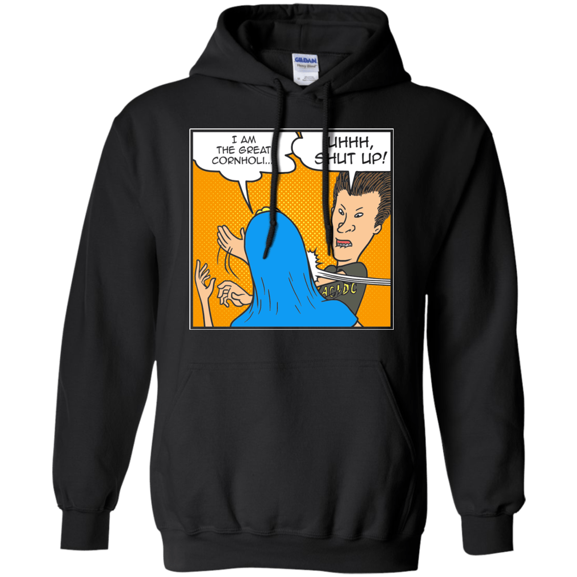 Sweatshirts Black / S Beavis Butthead Slap Pullover Hoodie