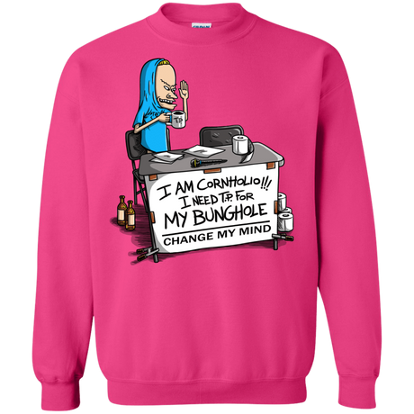 Sweatshirts Heliconia / S Beavis Change My Mind Crewneck Sweatshirt