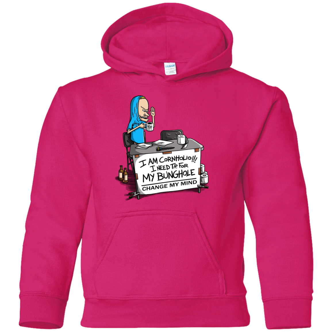 Beavis Change My Mind Youth Hoodie