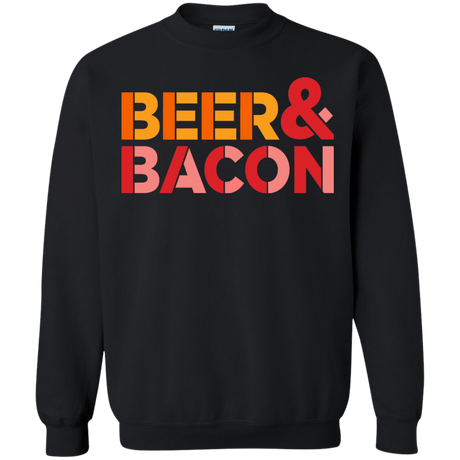 Sweatshirts Black / Small Beer And Bacon Crewneck Sweatshirt