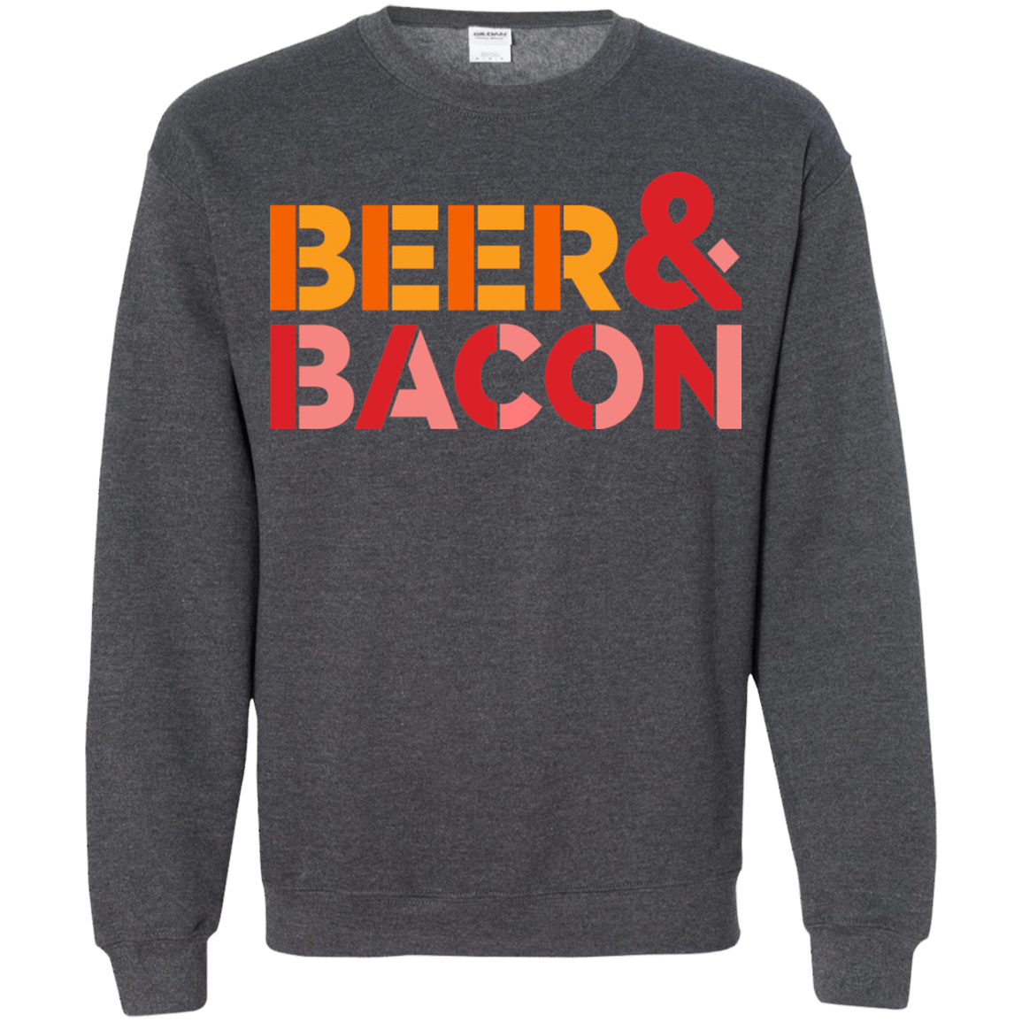Sweatshirts Dark Heather / Small Beer And Bacon Crewneck Sweatshirt