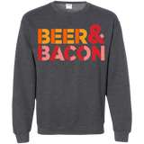 Sweatshirts Dark Heather / Small Beer And Bacon Crewneck Sweatshirt