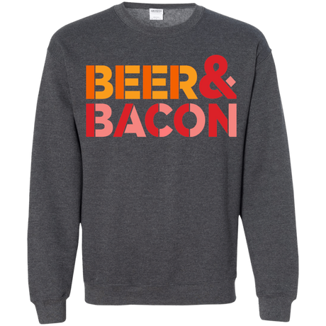 Sweatshirts Dark Heather / Small Beer And Bacon Crewneck Sweatshirt