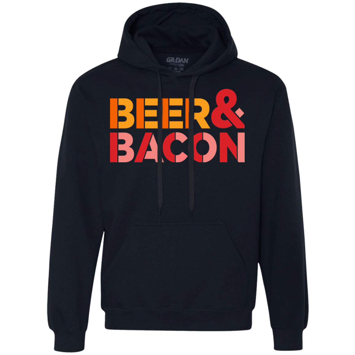 Sweatshirts Navy / Small Beer And Bacon Premium Fleece Hoodie