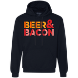 Sweatshirts Navy / Small Beer And Bacon Premium Fleece Hoodie