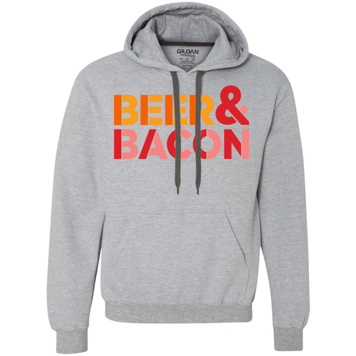 Sweatshirts Sport Grey / Small Beer And Bacon Premium Fleece Hoodie