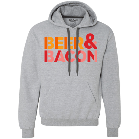 Sweatshirts Sport Grey / Small Beer And Bacon Premium Fleece Hoodie